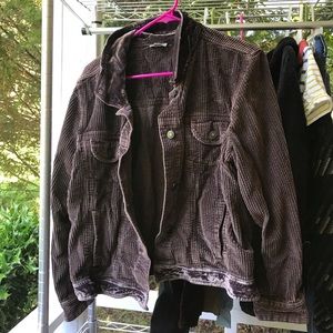 J.Jill Corduroy Velvet Brown Jacket- L